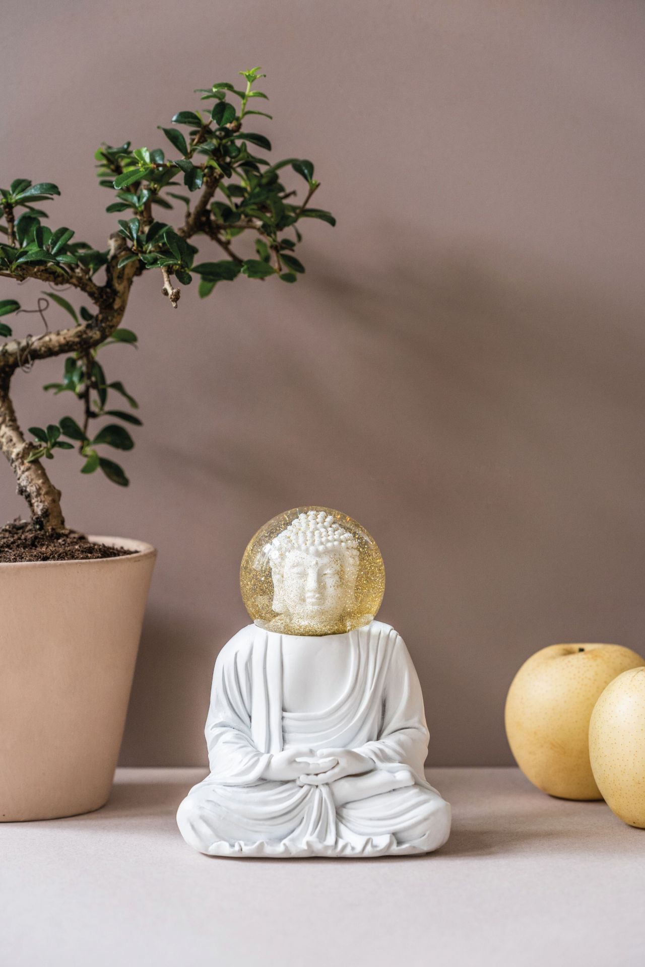 Summerglobes The White Buddha Glitzerkugel Donkey EINZELSTÜCK