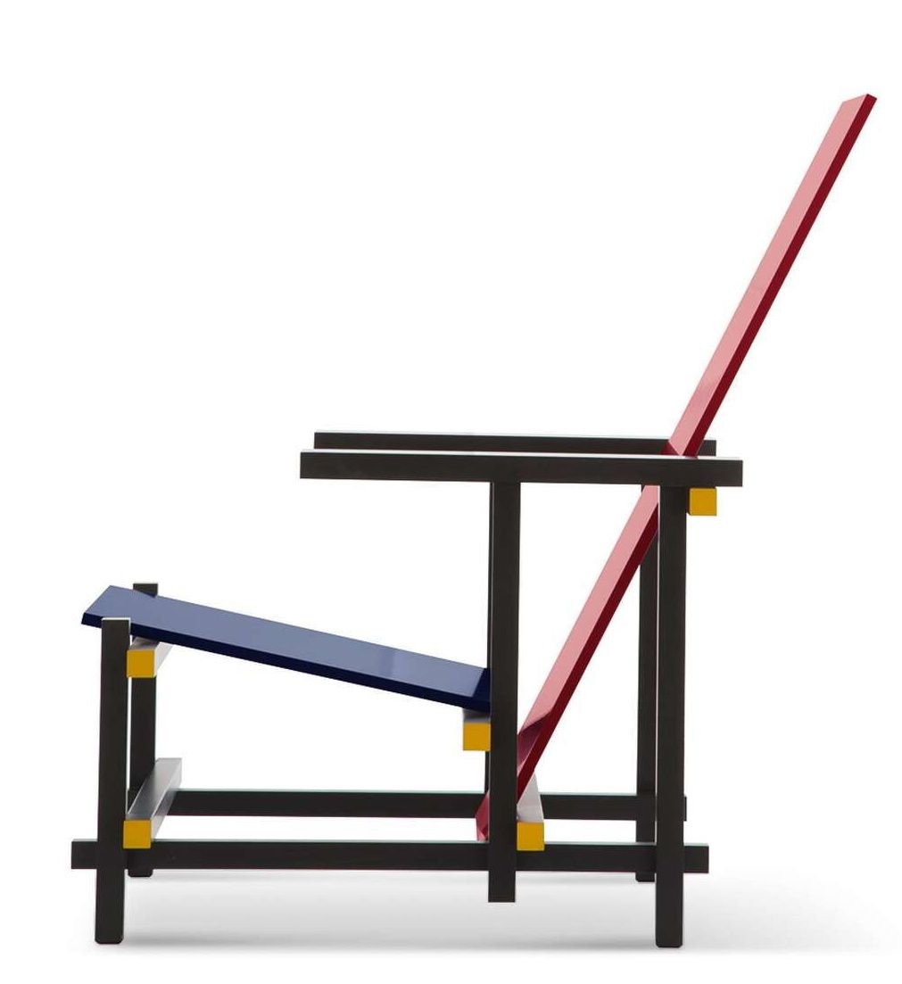 635 Red and Blue Sessel Cassina