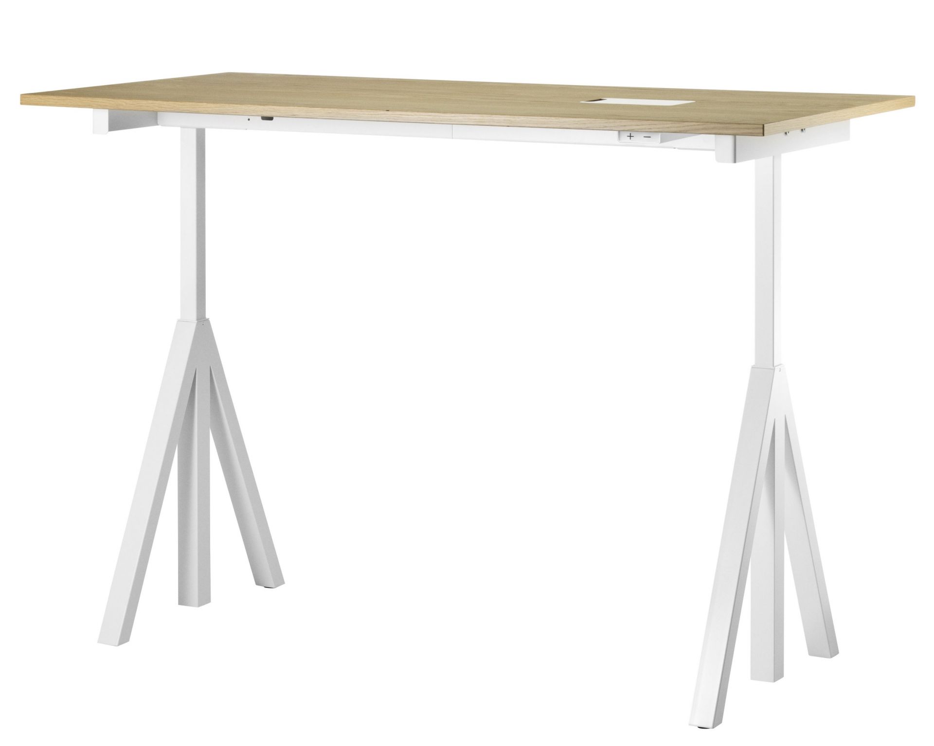 Schreibtisch höhenverstellbar String Furniture Eiche 