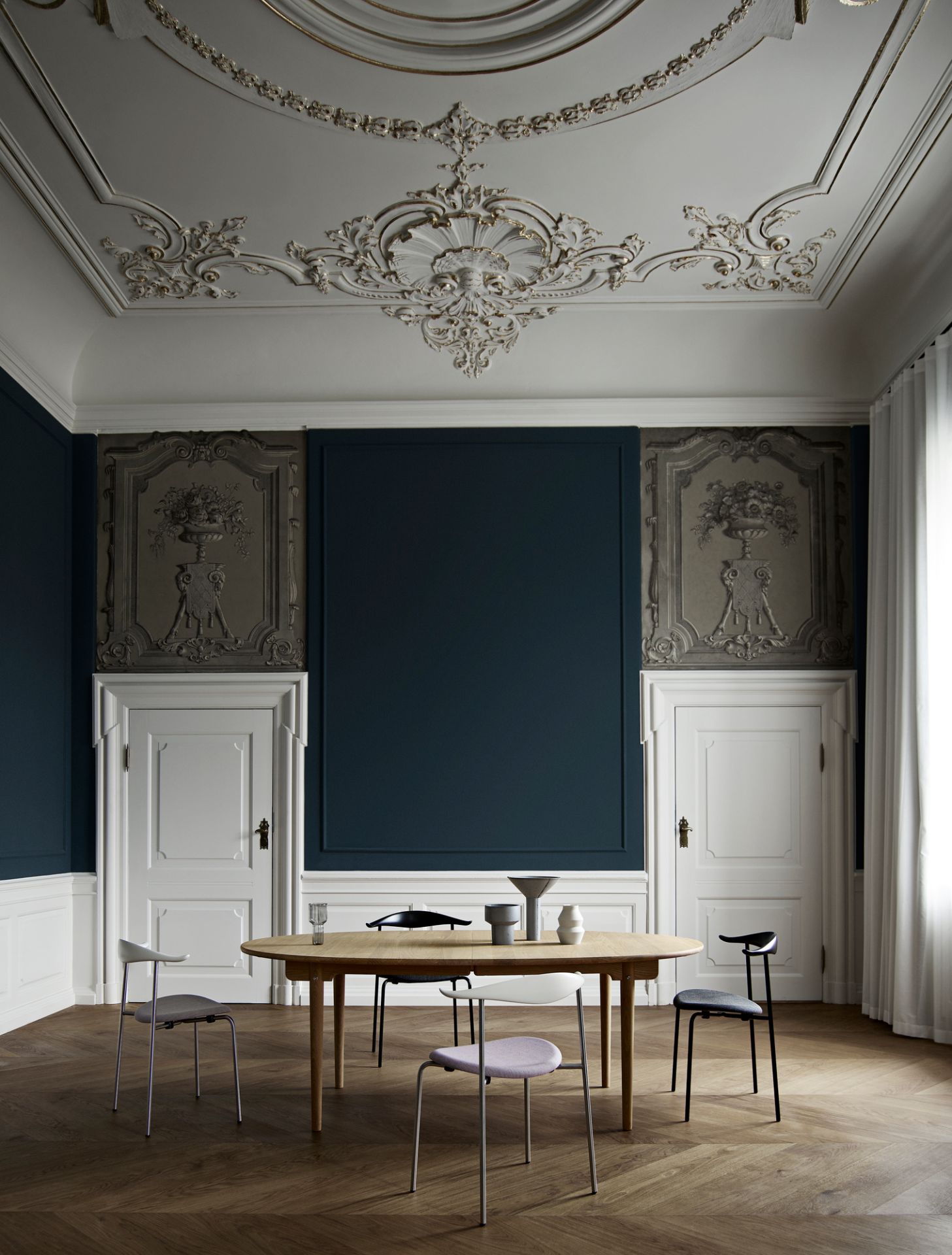 CH88T Stuhl Gestell Edelstahl Carl Hansen & Søn