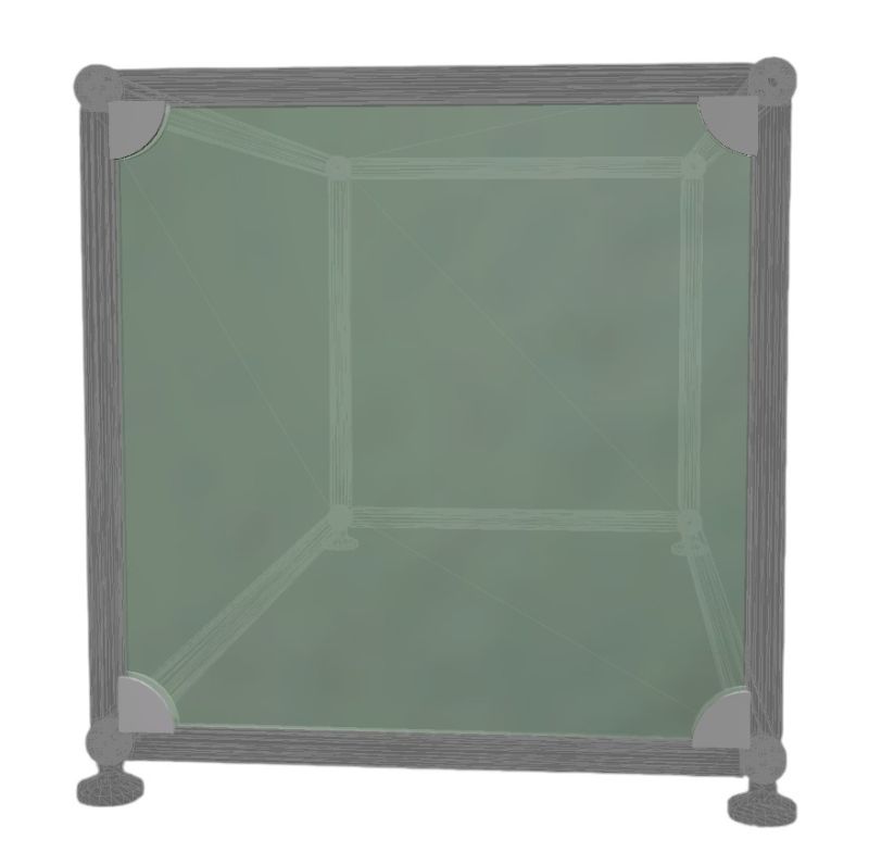 USM Haller 1x Glaselement +4 Glashalter verchromt Ersatzteile EINZELSTÜCK