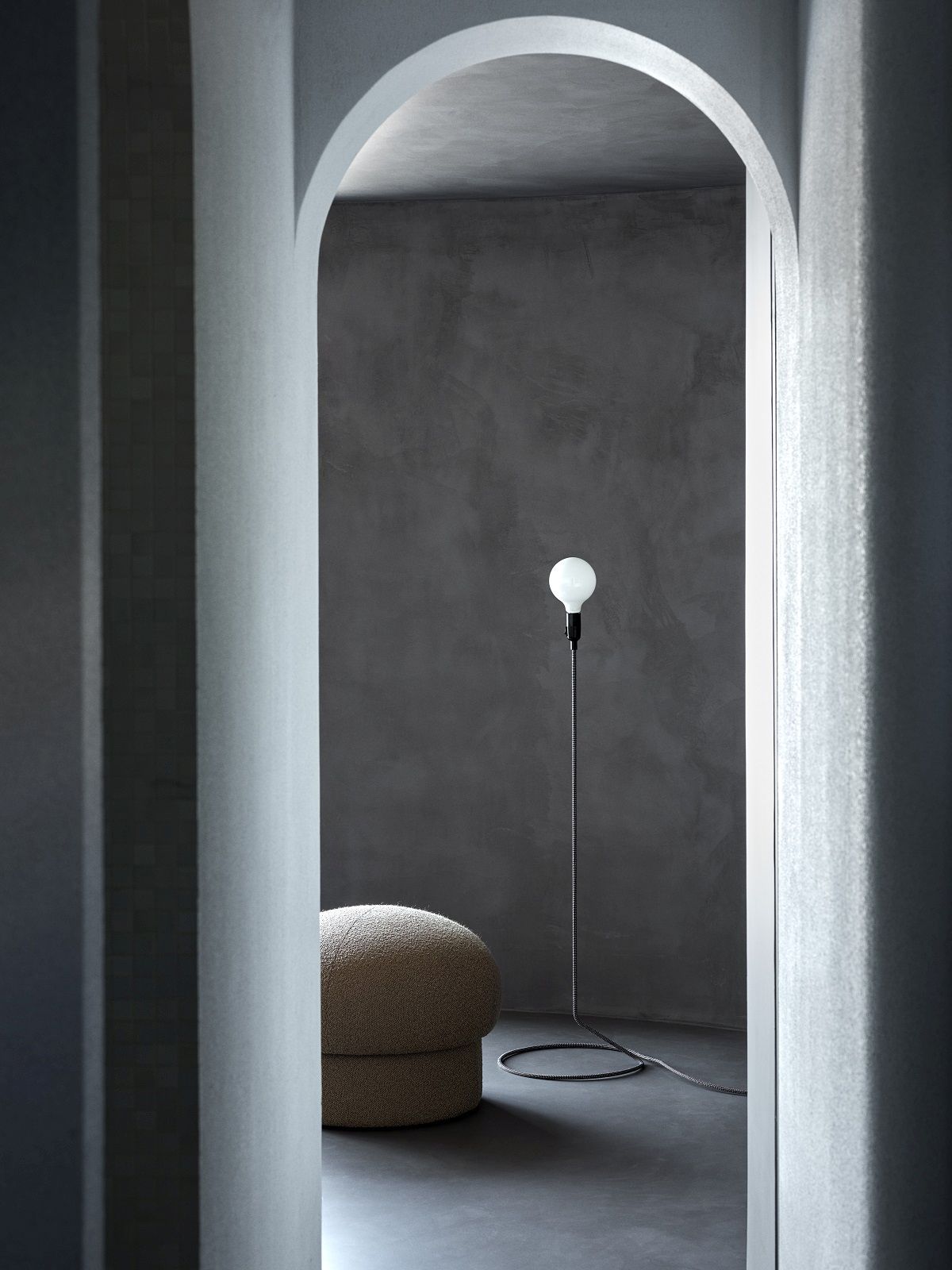 Uno Pouf Hocker 65 cm GRÜN Design House Stockholm EINZELSTÜCK