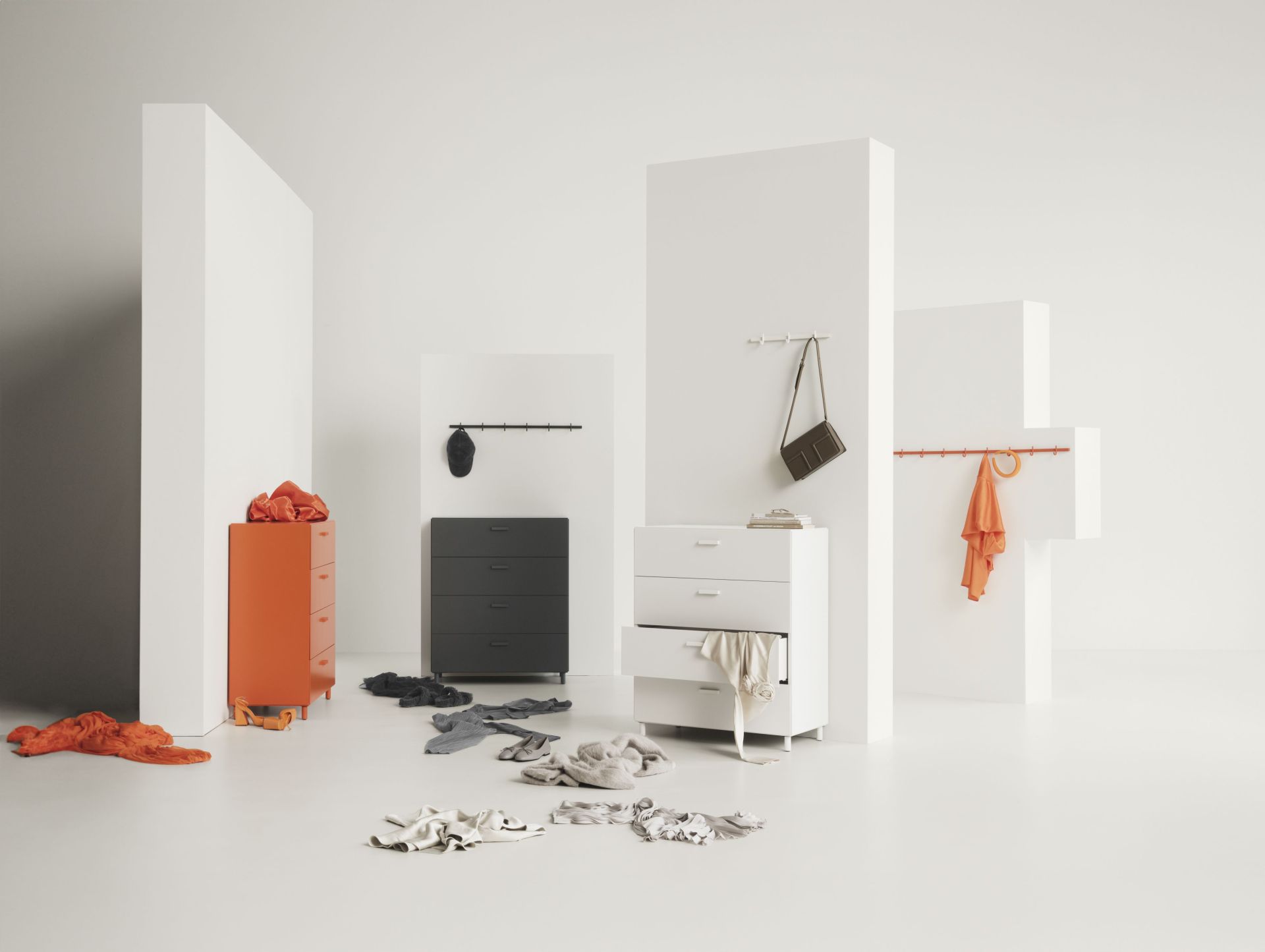 Relief Beine 4er Set für Kommode weiß String Furniture