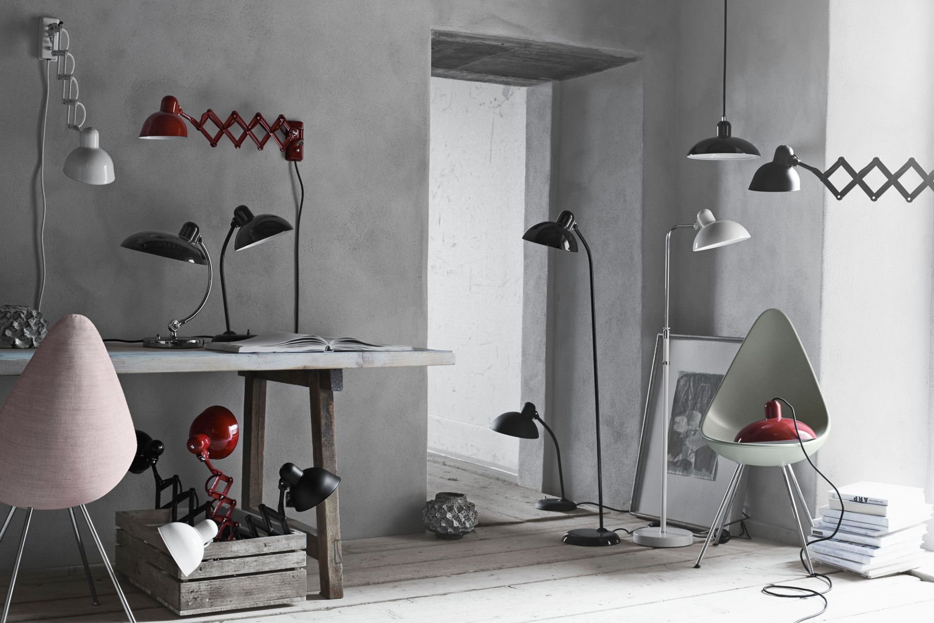 6580 F Luxus Stehleuchte KAISER idell Fritz Hansen