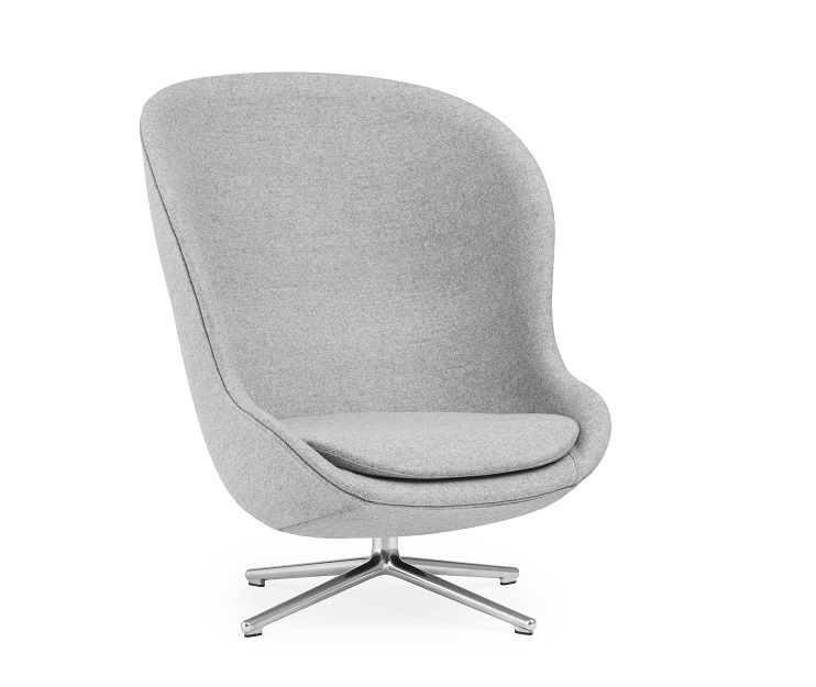 Hyg Lounge Chair High Swivel Sessel mit Drehgestell Normann Copenhagen