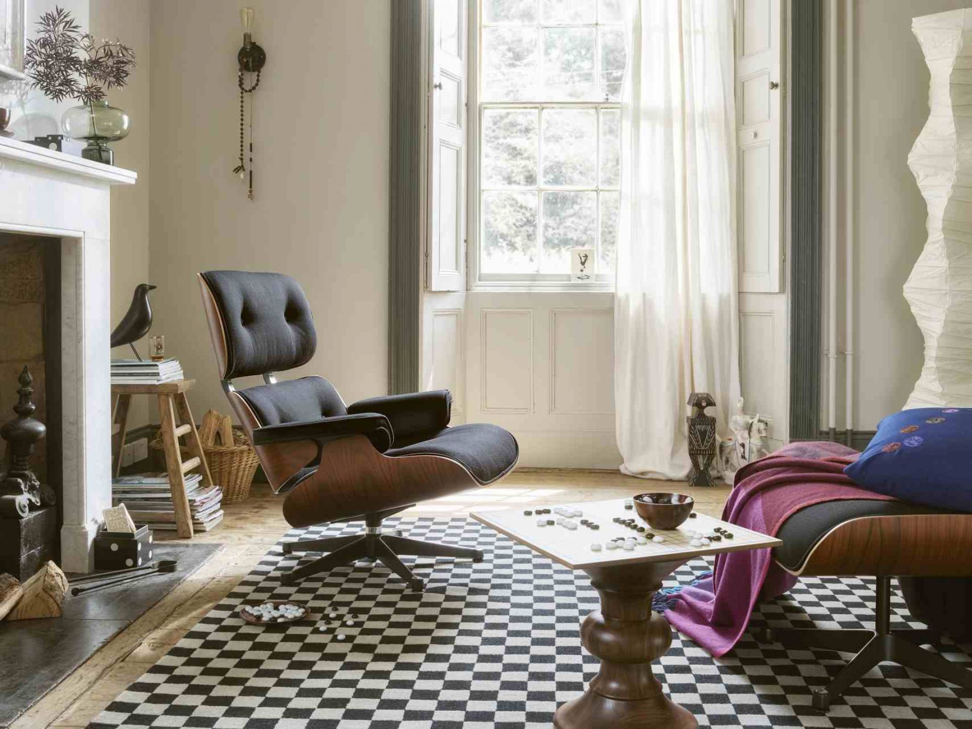Eames Lounge Chair & Ottoman Armchair Leder Premium F / Leder Natural Vitra