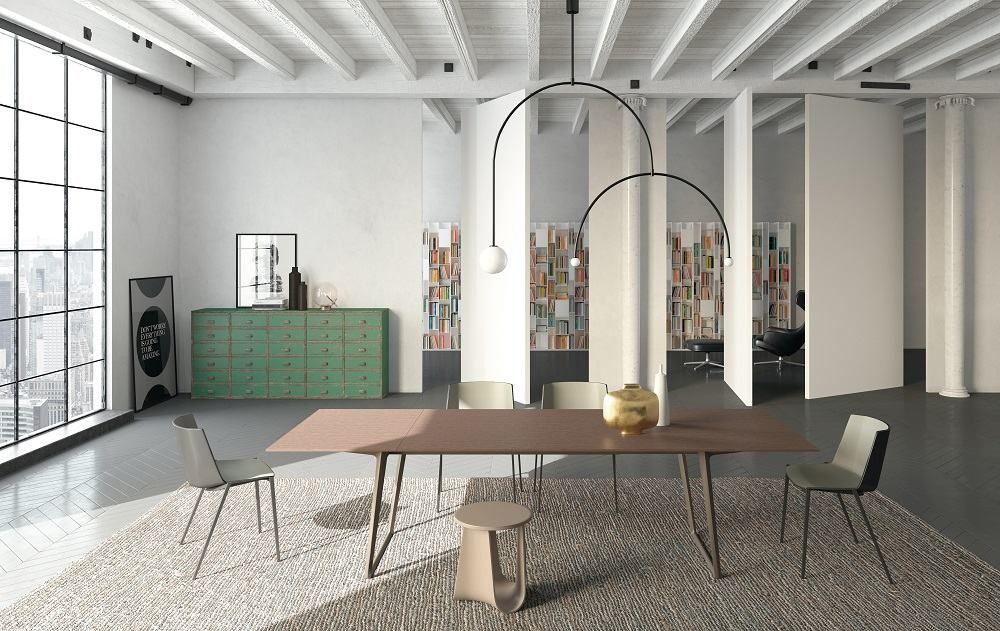 AÏKU Stuhl 4 Metallbeine Weiß MDF Italia
