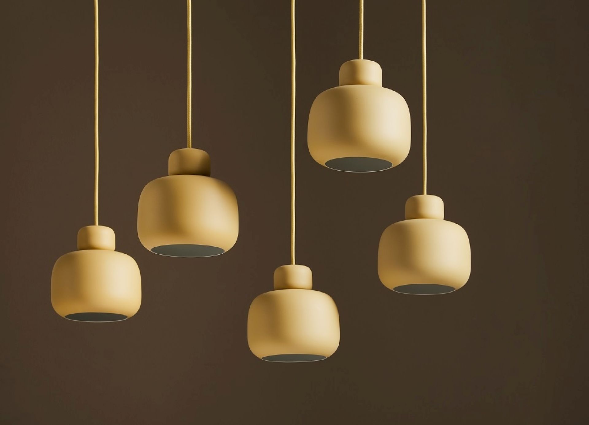 Stone Pendant Pendelleuchte klein Mustard Woud Stone Pendant Pendelleuchte klein Mustard Woud