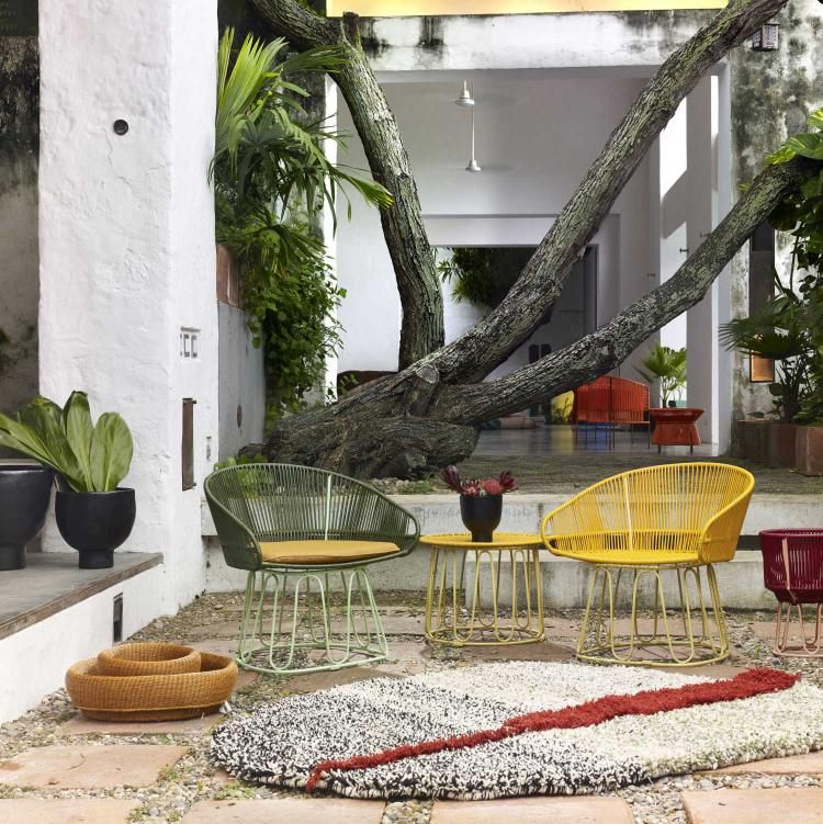 Circo Lounge Chair Loungesessel Outdoor ames Honiggelb / Gelb