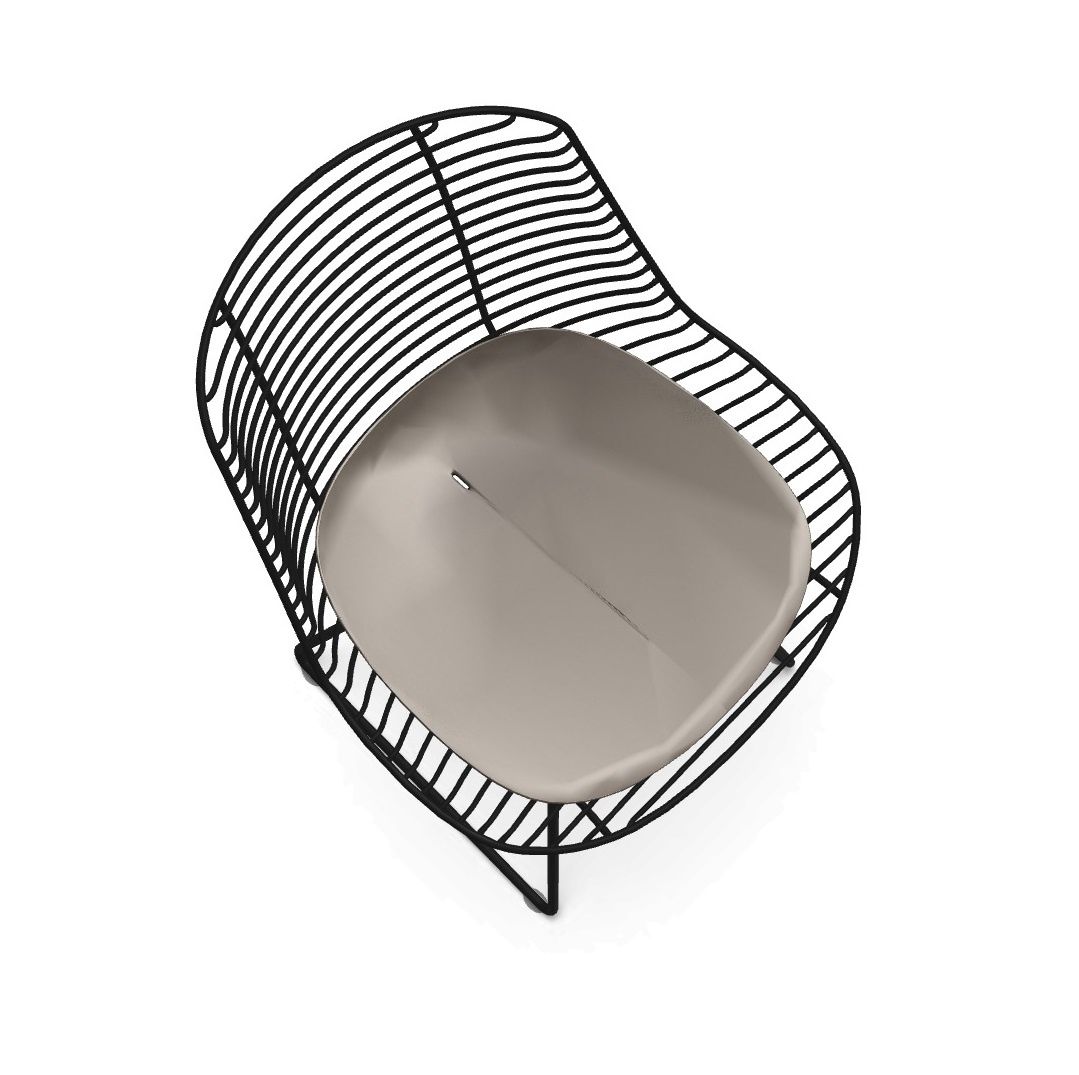 Pad Indoor/Outdoor Sitzkissen für Flow Filo Stuhl MDF Italia