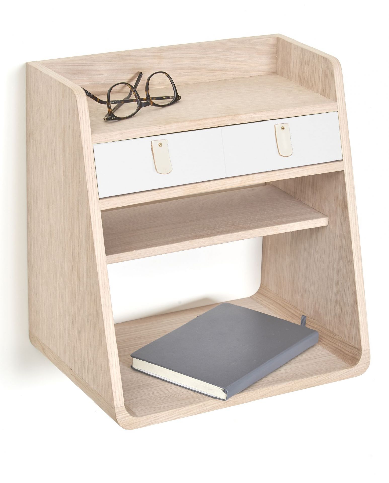 Suzon Wandschrank Eiche-weiß Hartô