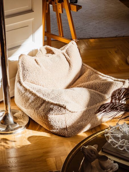Sitzsack Sessel Teddystoff Wigiwama