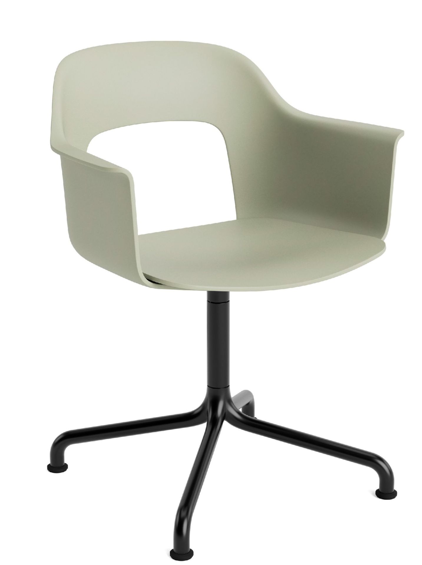 Layout Armchair 251 Armlehnstuhl 4-Sternfuß Drehfuß mit gebogenem Fußkreuz Hay