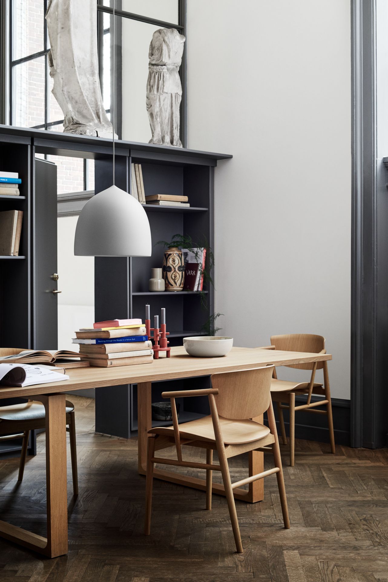 Suspence P2 Pendelleuchte Fritz Hansen Hellgrau