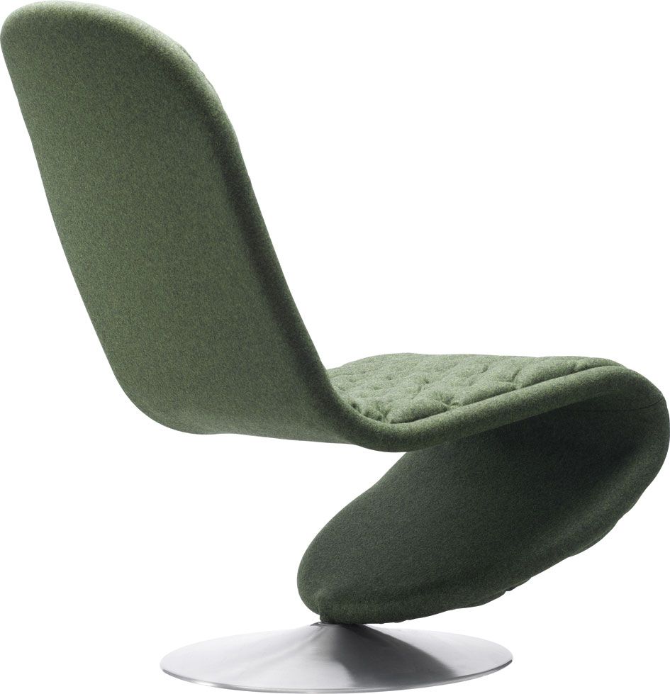 System 1-2-3 Lounge Deluxe Runder Fuß Sessel Verpan