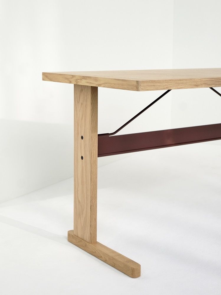 Passerelle Desk Schreibtisch Hay​ Eiche-burgundy