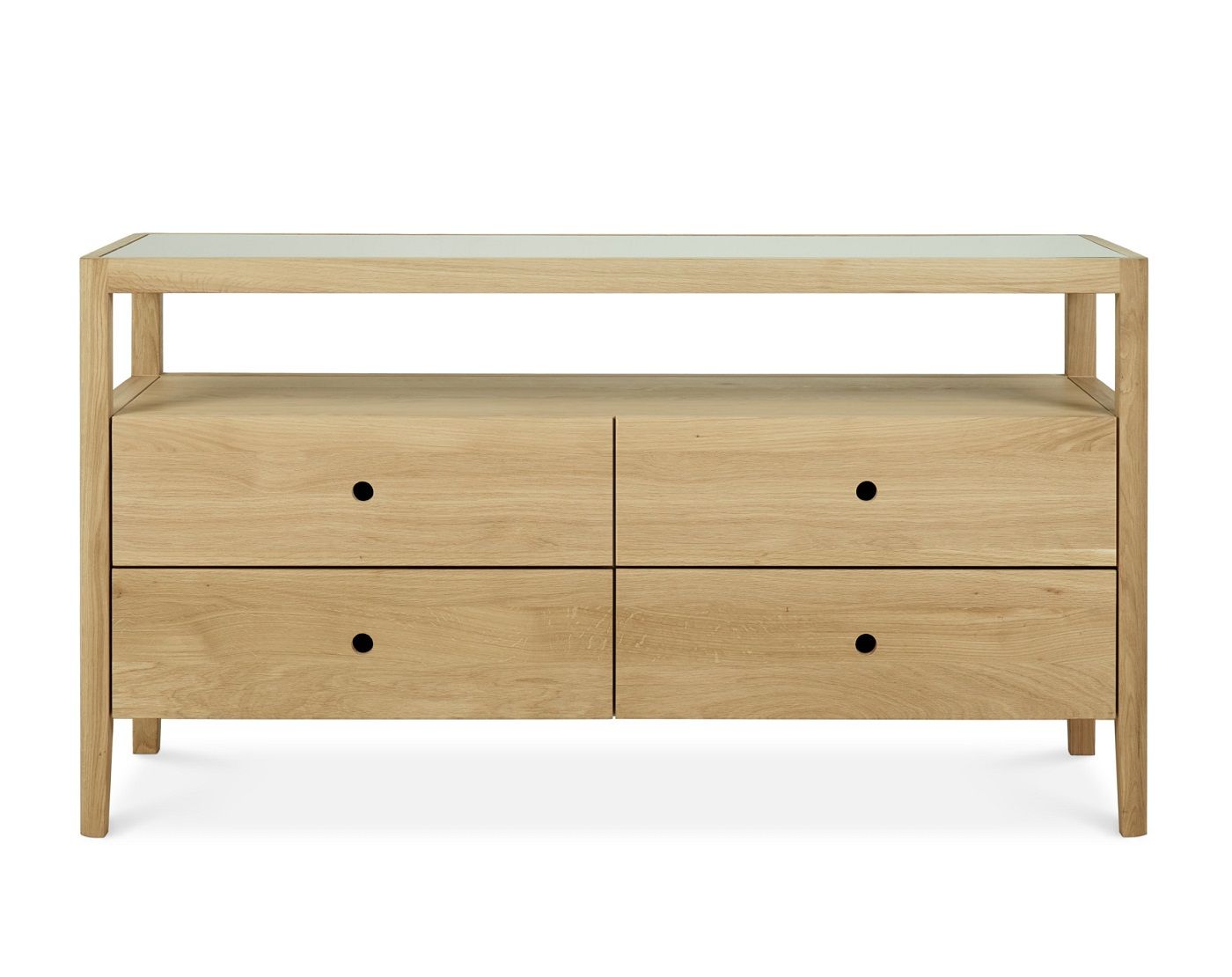 Spindle Kommode mit 4 Schubladen Eiche Ethnicraft