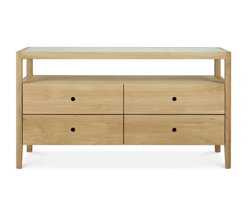 Spindle Kommode mit 4 Schubladen Eiche Ethnicraft