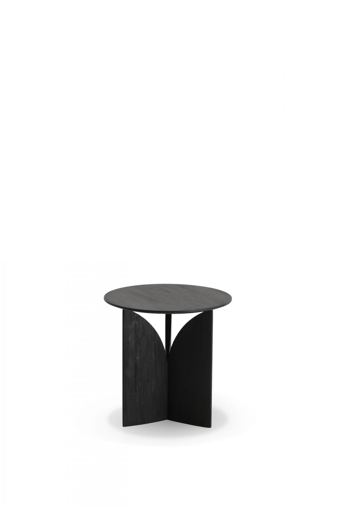 Teak Fin Beistelltisch Schwarz lackiert Ethnicraft