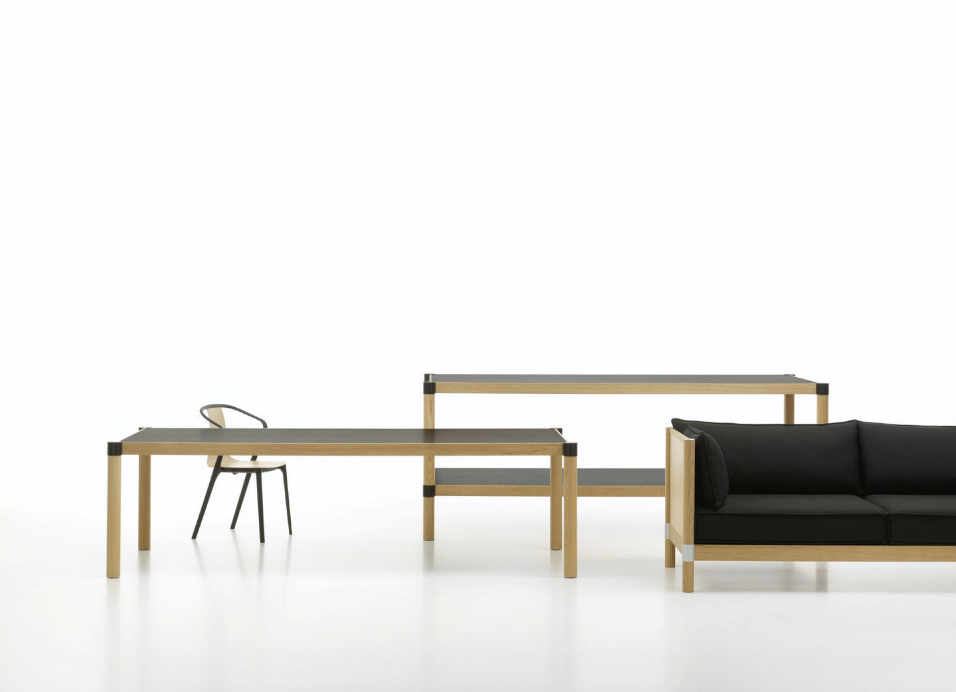 Belleville Armchair Wood Stuhl Vitra