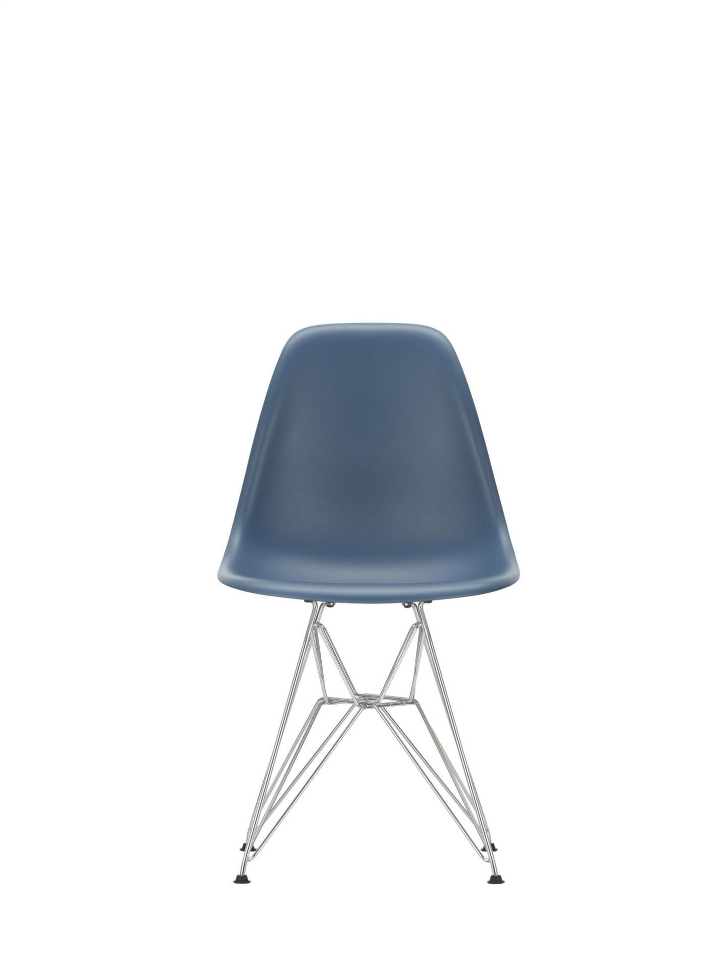 Eames Plastic Side Chair DSR Stuhl Vitra Schwarz-Granit grau