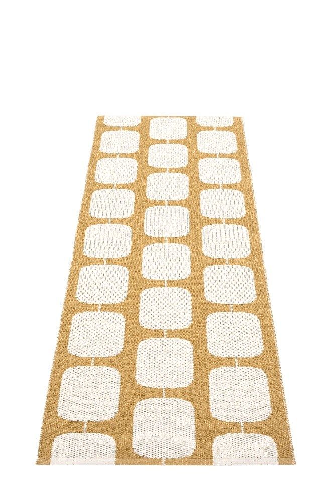 Sten Kunststoffteppich 70x200 cm Pappelina Ochre/Vanille