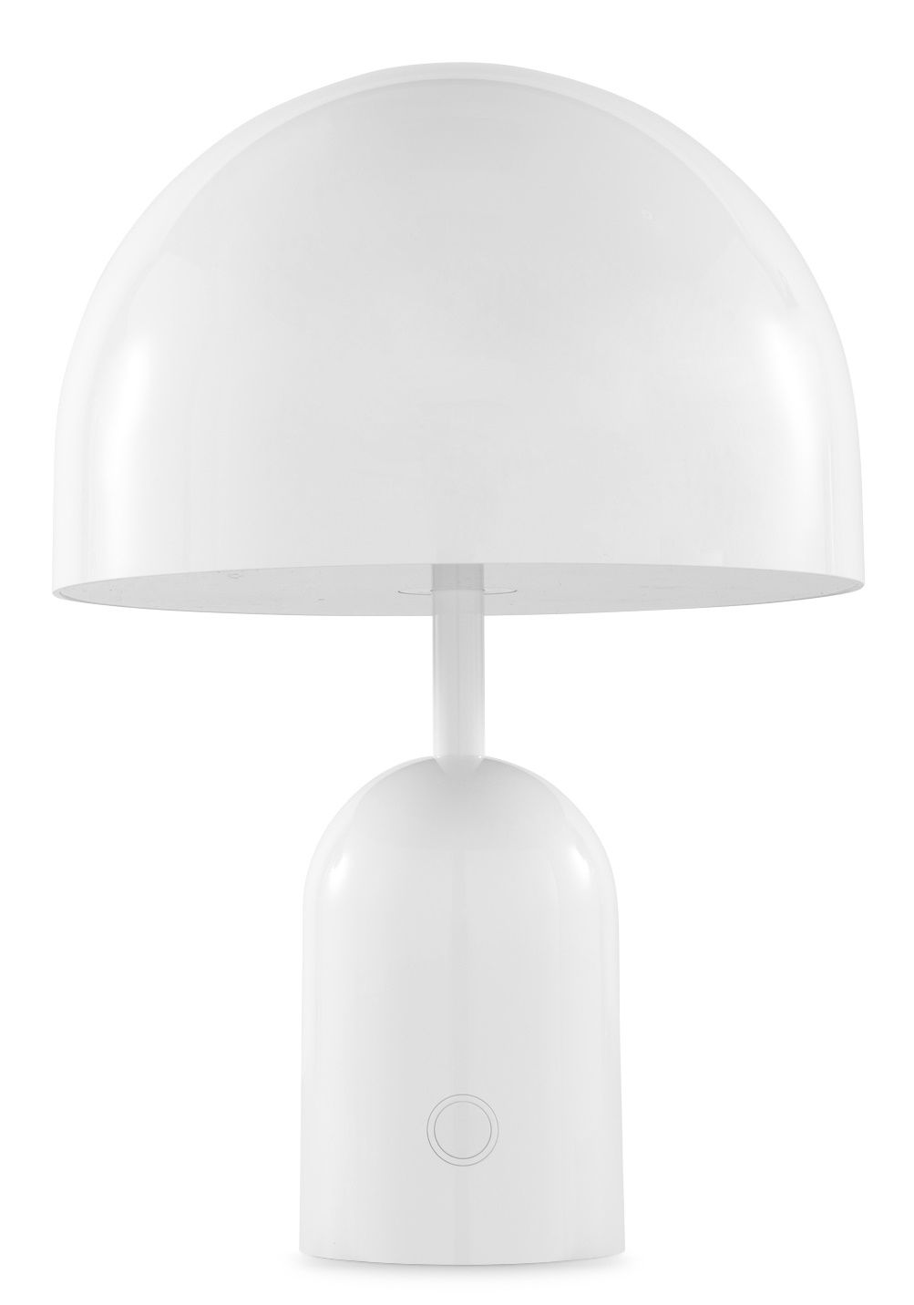 Bell Portable LED Table lamp Akkuleuchte / Tischleuchte Tom Dixon Weiß Weiße Bell Portable LED Tischleuchte von Tom Dixon: Moderne Akkuleuchte für den Innenbereich.