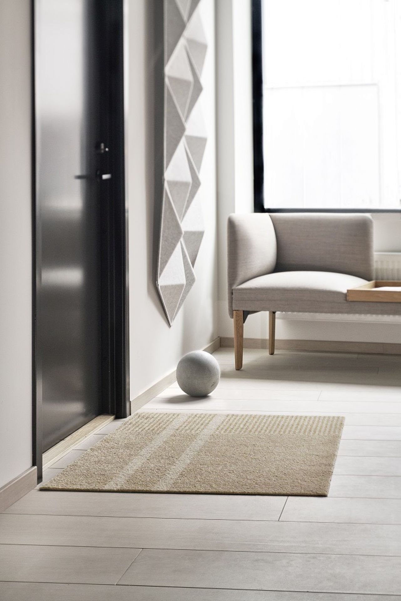 Løype Indoor / Outdoor Fußmatte B 60 x T 85 cm / BREEZY BEIGE Heymat EINZELSTÜCK