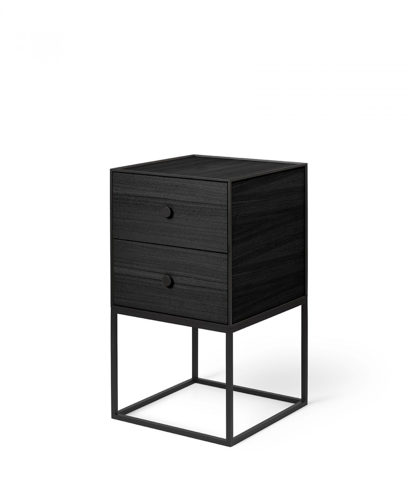 Frame 35 Schrank Element mit 2 Schubladen Esche schwarz gebeizt Audo EINZELSTÜCK