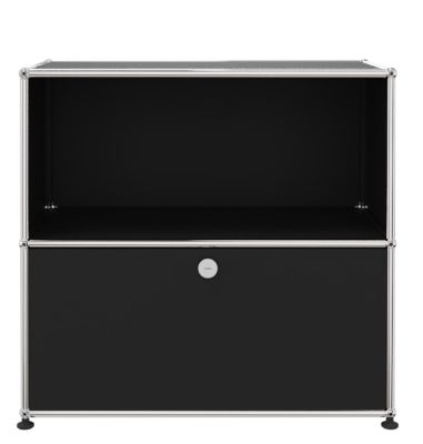 USM Haller Sideboard 1 Offen / 1 Klappe Graphitschwarz - FAST DELIVERY