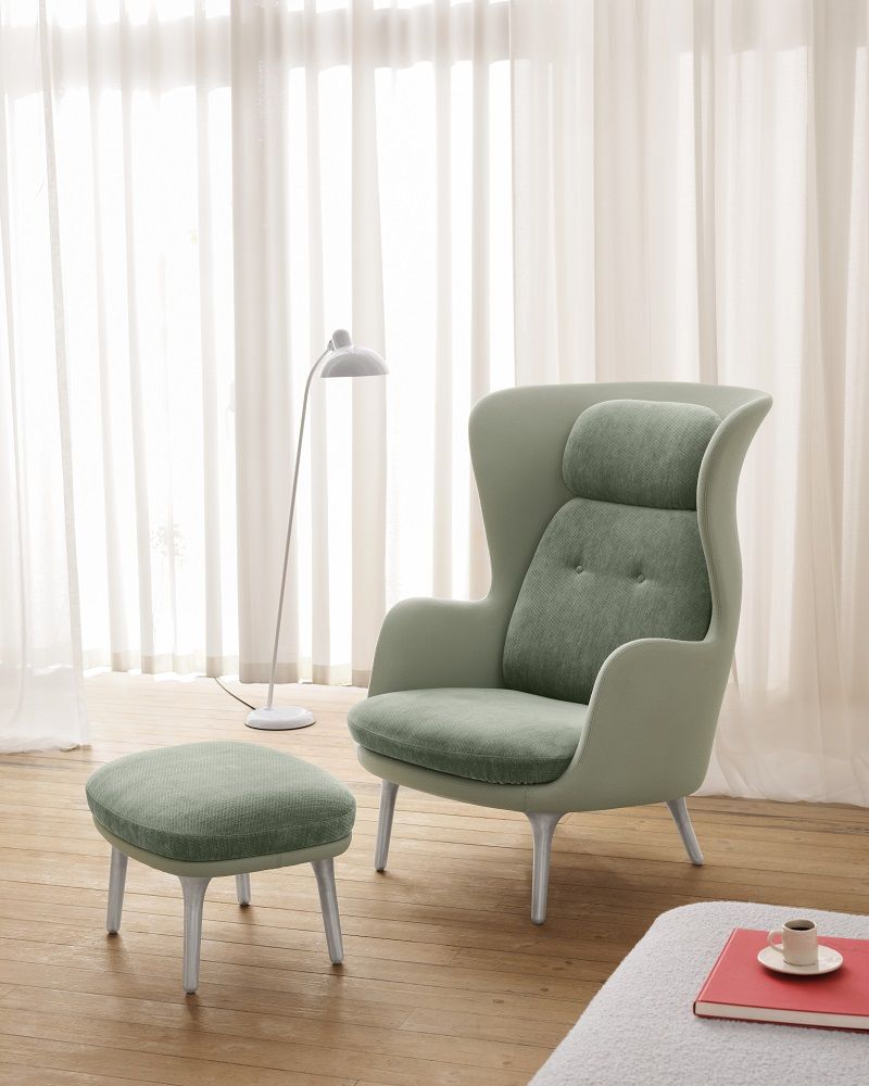 JH11 / JH12 Fußhocker für Ro Sessel Fritz Hansen