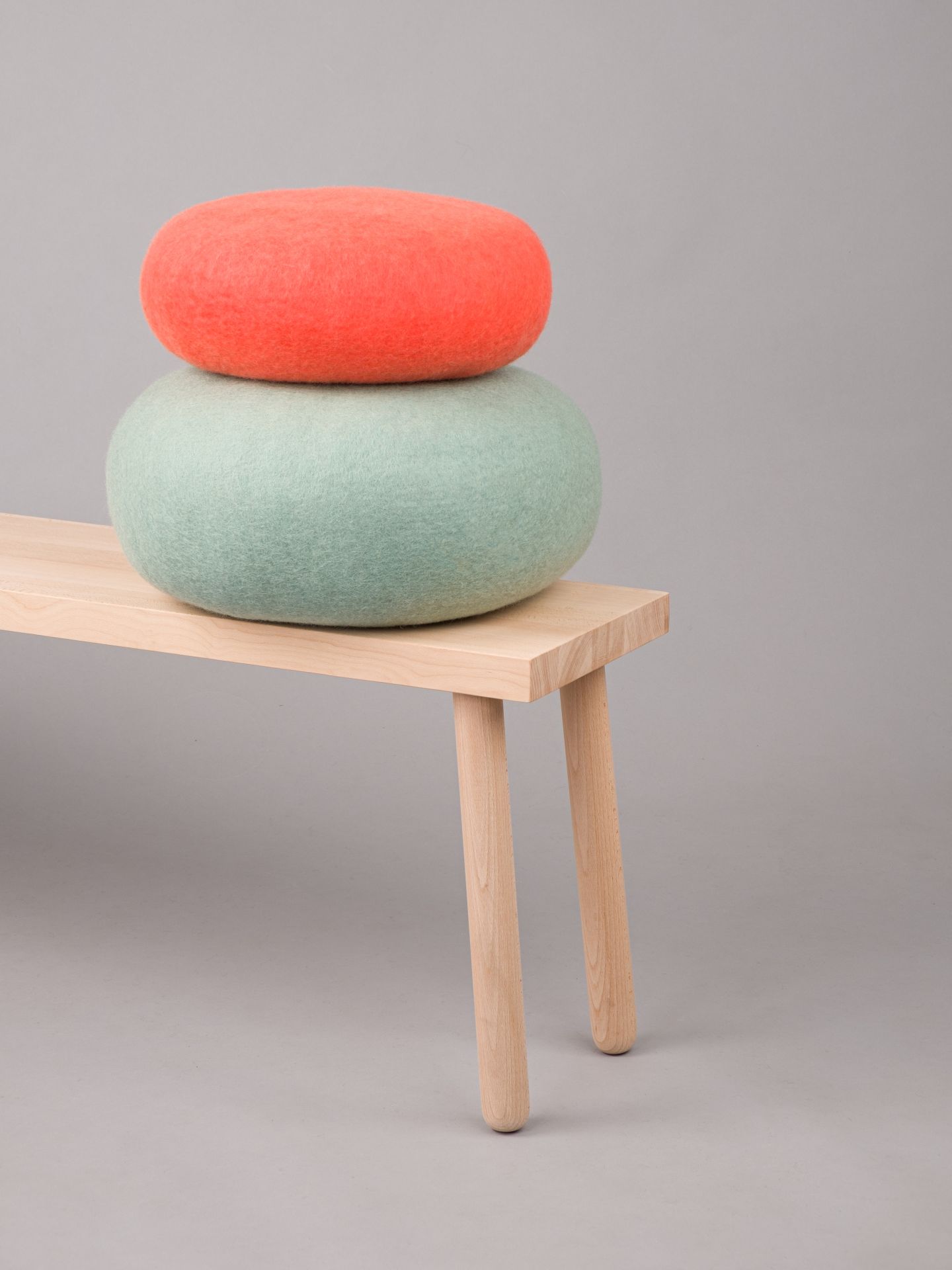 Filz Colour Pouf Hocker M Fine myfelt