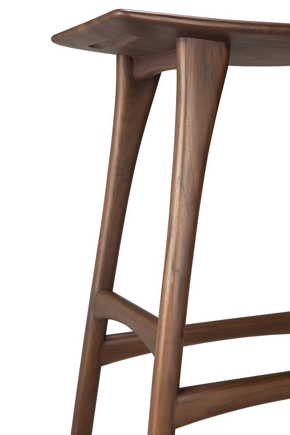 Osso Tresenhocker Teak dunkelbraun Ethnicraft