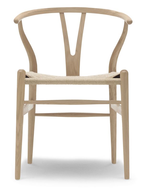 CH24 Wishbone Chair / Y-Chair Stuhl Carl Hansen & Søn Eiche Weißöl