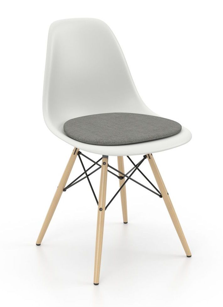 Eames Plastic Side Chair DSW Stuhl mit Sitzpolster Vitra
