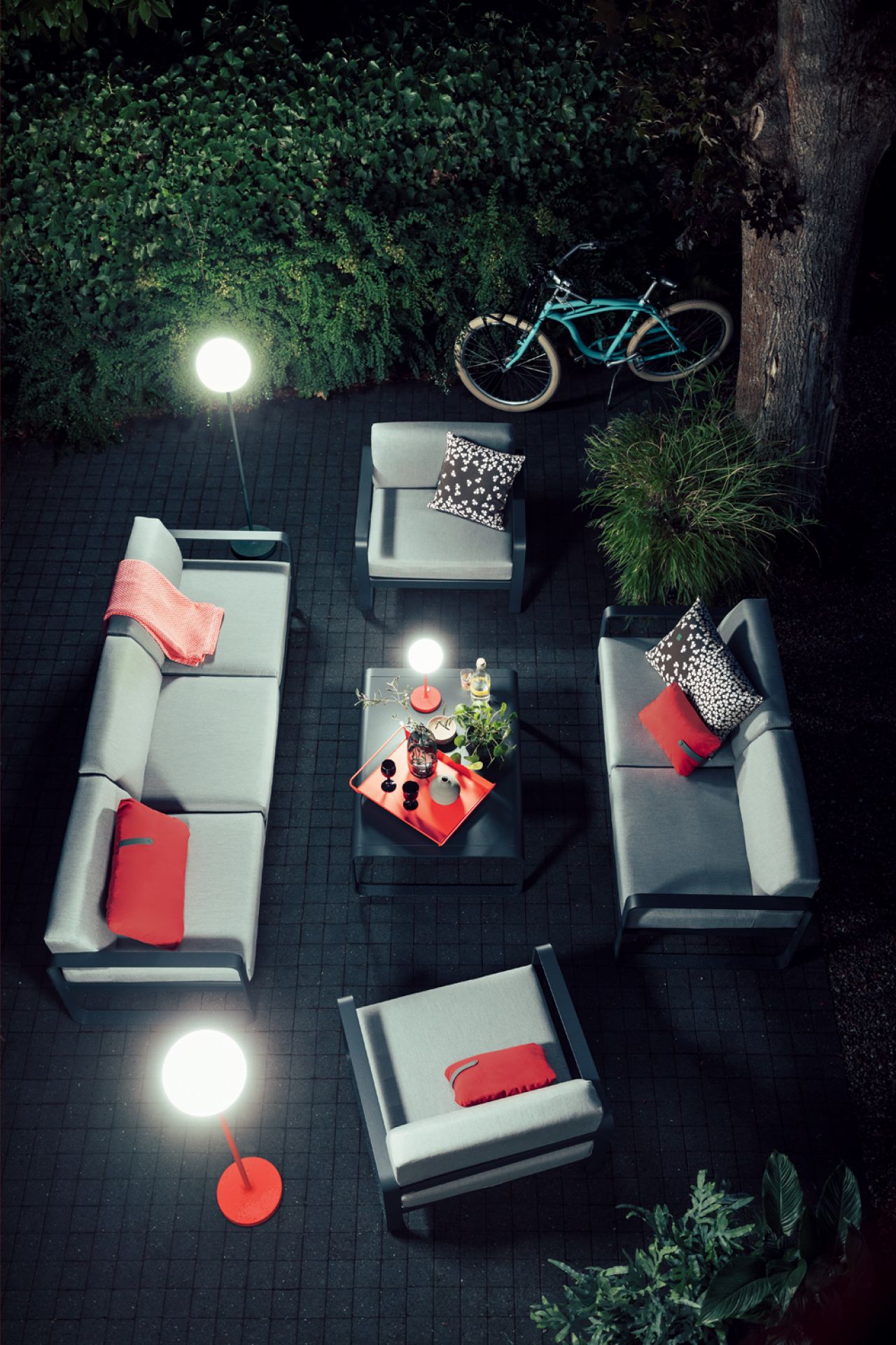 Bellevie Outdoor 3-Sitzer Sofa Fermob