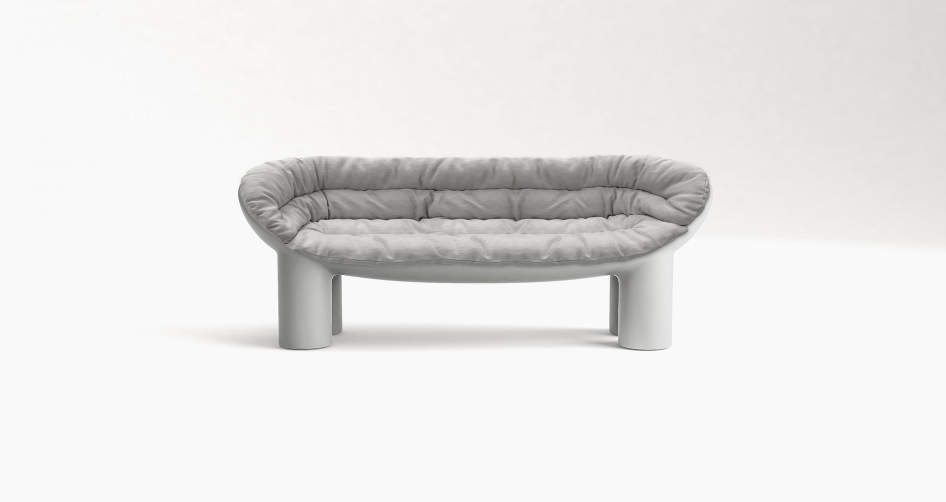 Roly Poly Bank Driade Concrete