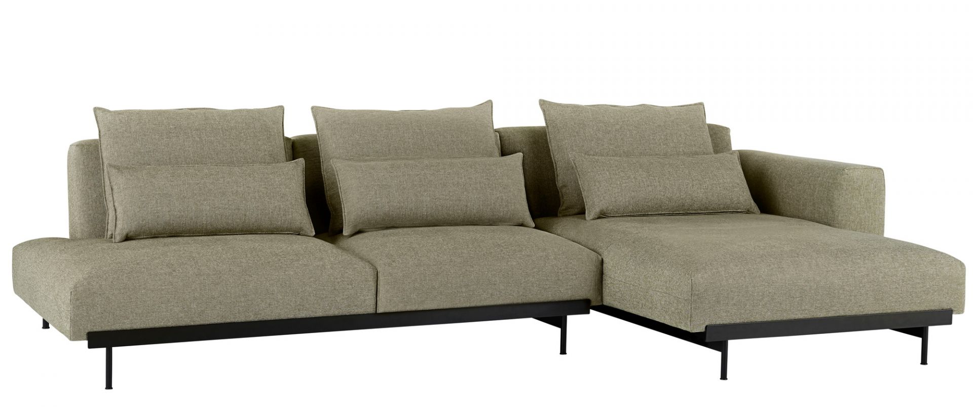 In Situ Modular Sofa 3-Sitzer Chaise Longue Muuto