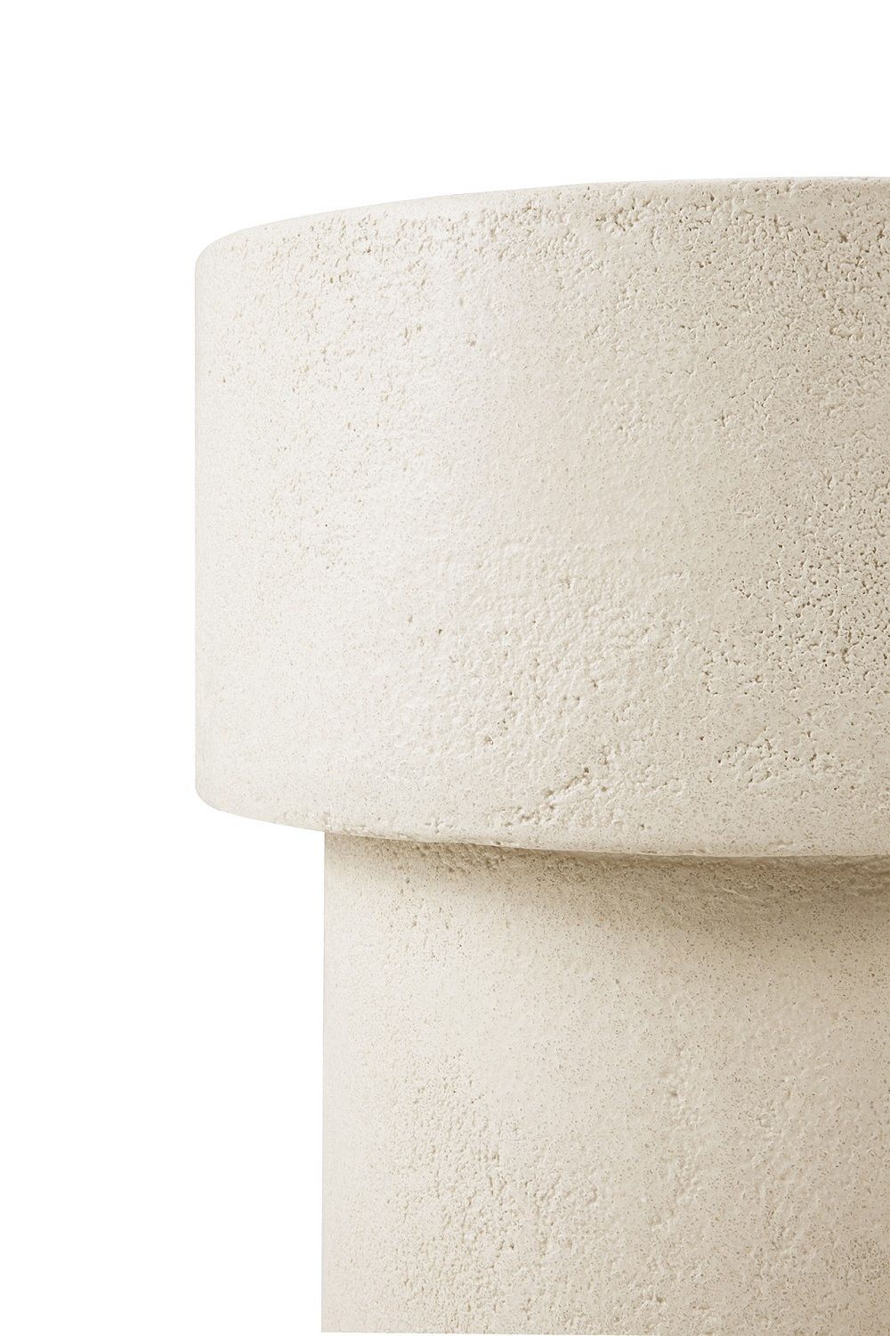 Elements Couchtisch Microcement Off White Pilzform Ethnicraft