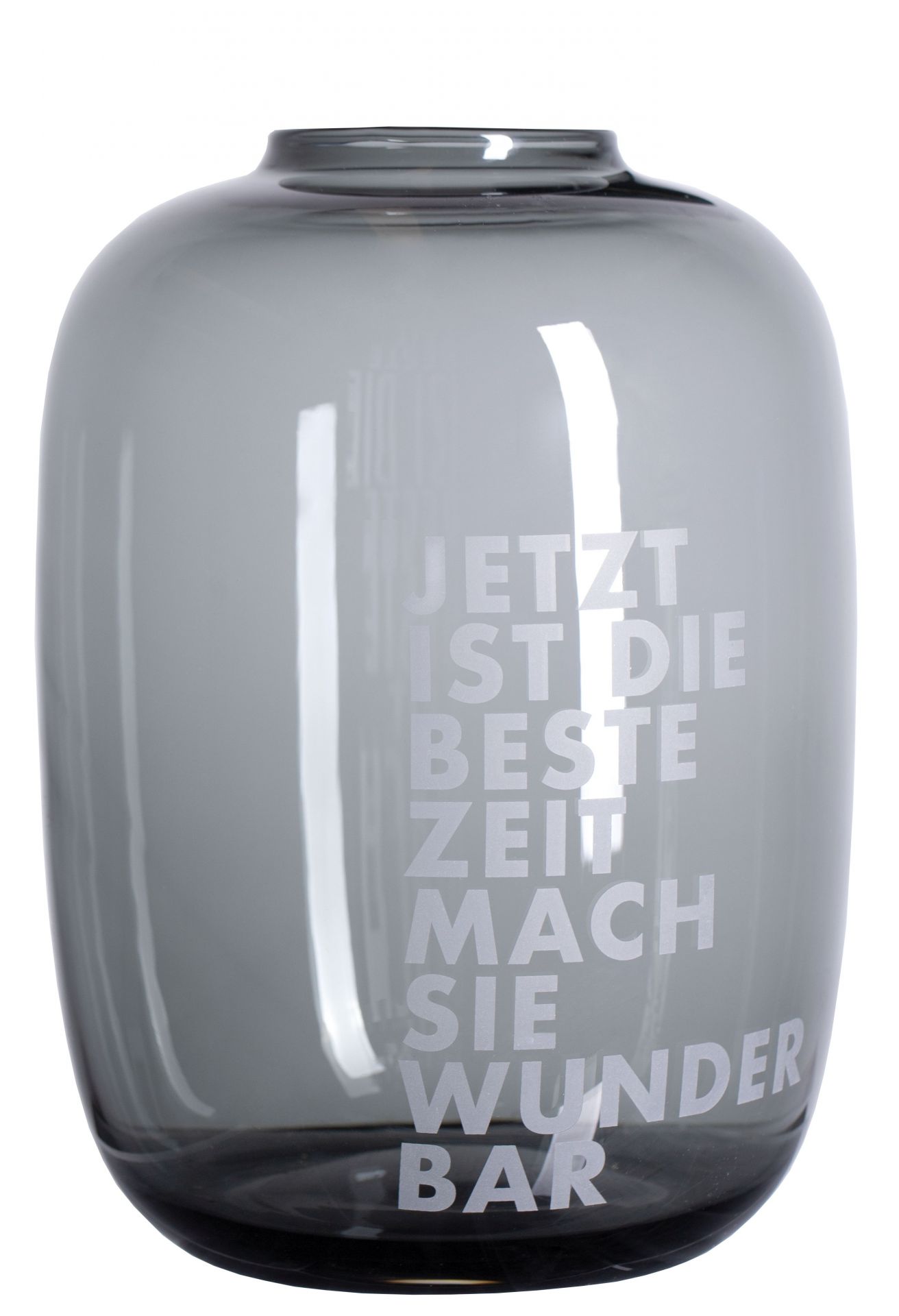 Living Beste Zeit Glasvase Räder EINZELSTÜCK