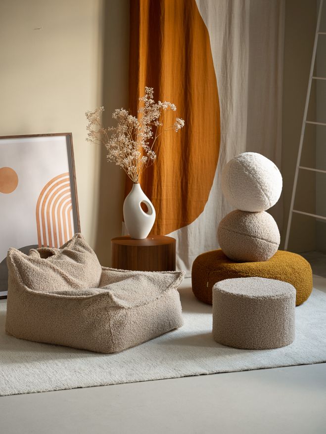 Sitzsack Sessel Teddystoff Wigiwama