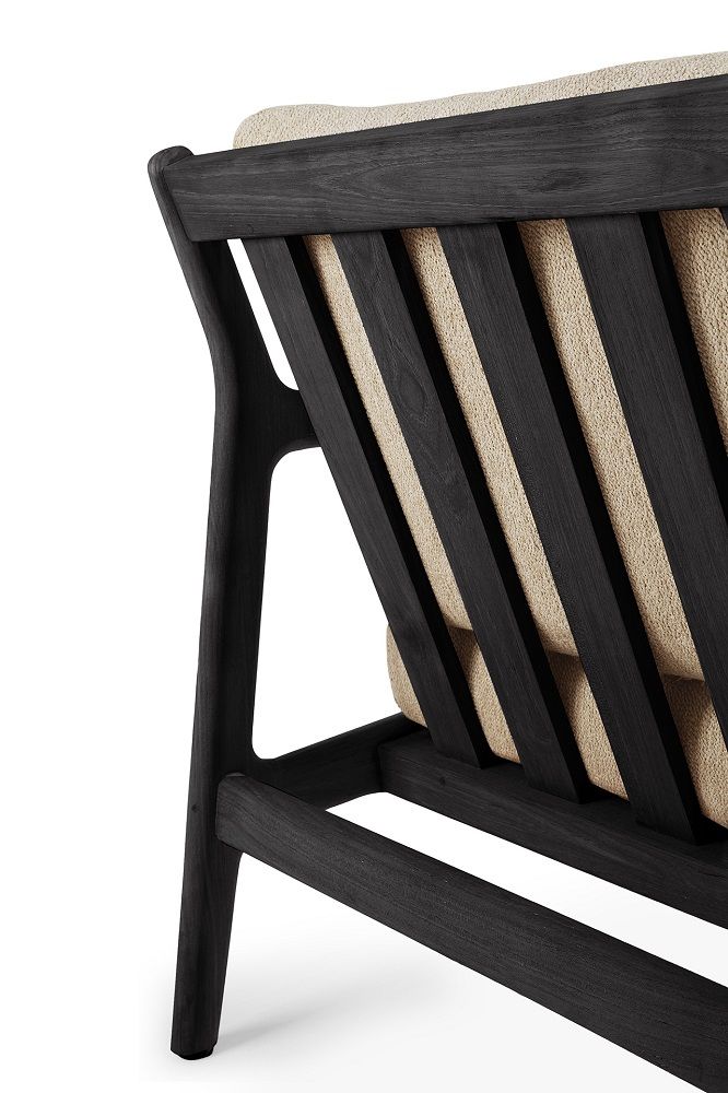 Jack Outdoor Loungesessel Teak Schwarz lackiert Ethnicraft Natural
