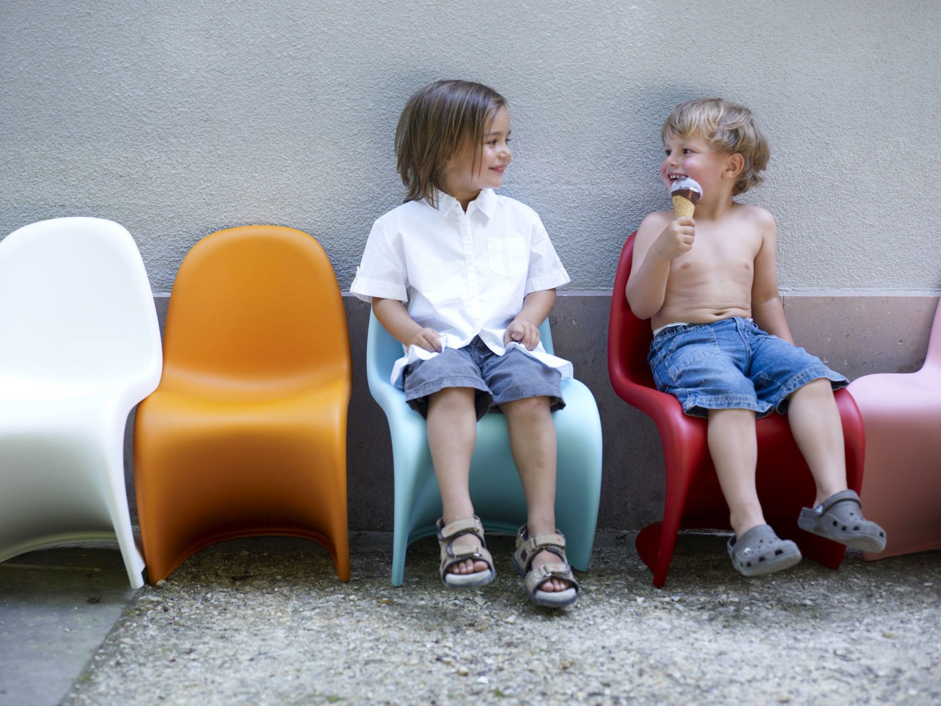 Panton Junior Stuhl Vitra - QUICK SHIP Weiss 