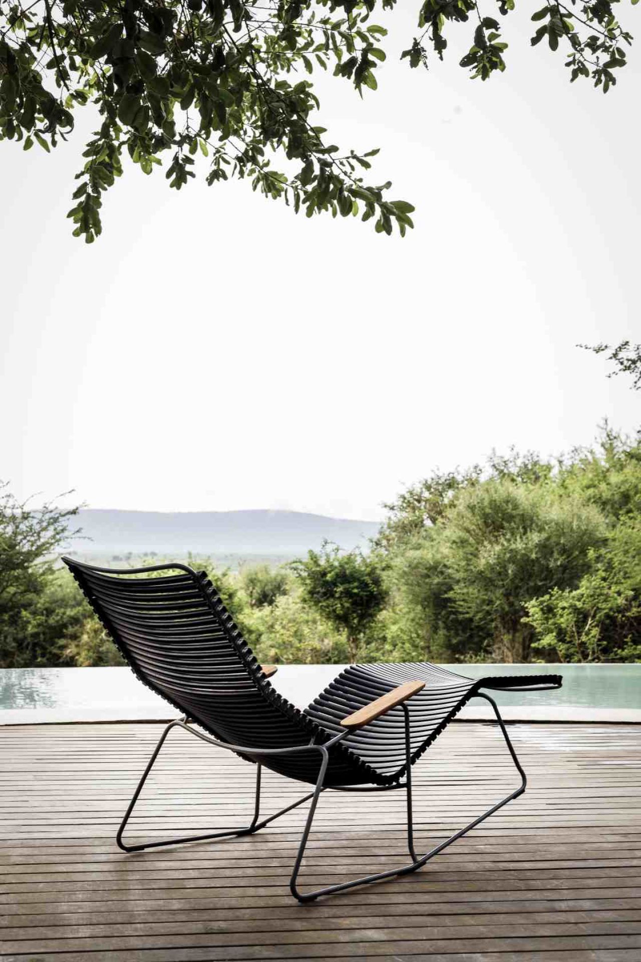 Click Sunlounger Outdoor Sonnenliege Houe Schwarz