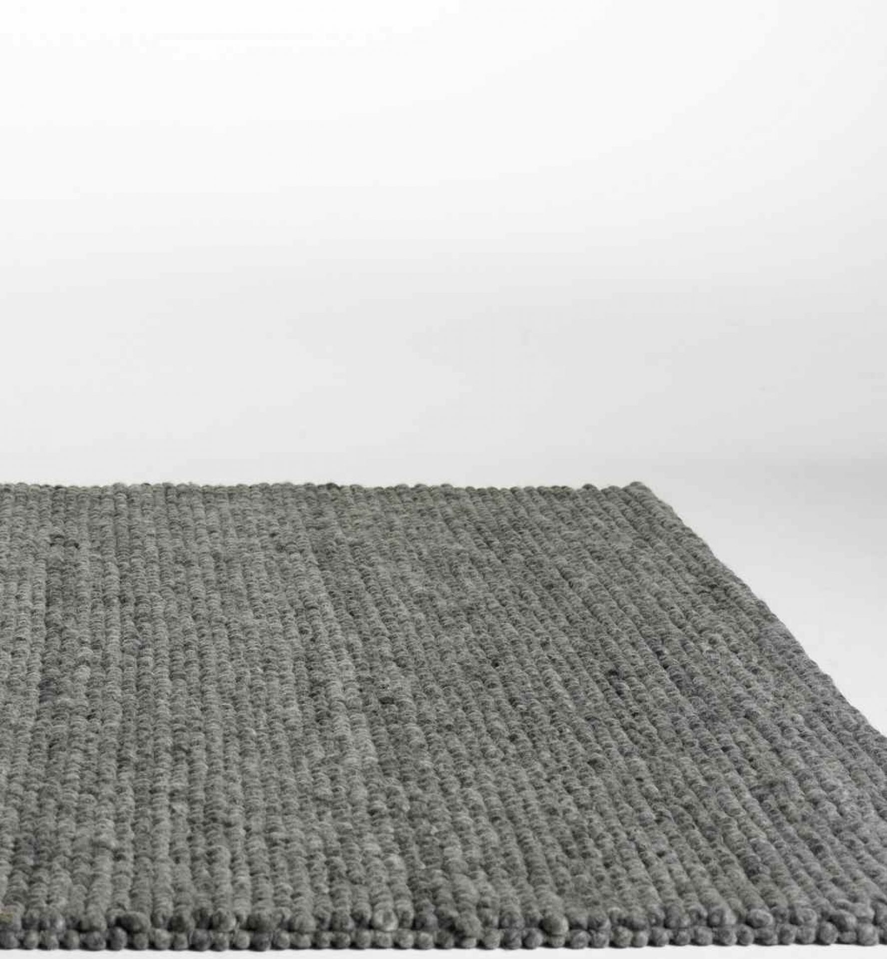 Peas Teppich L 140 cm Medium grau Hay