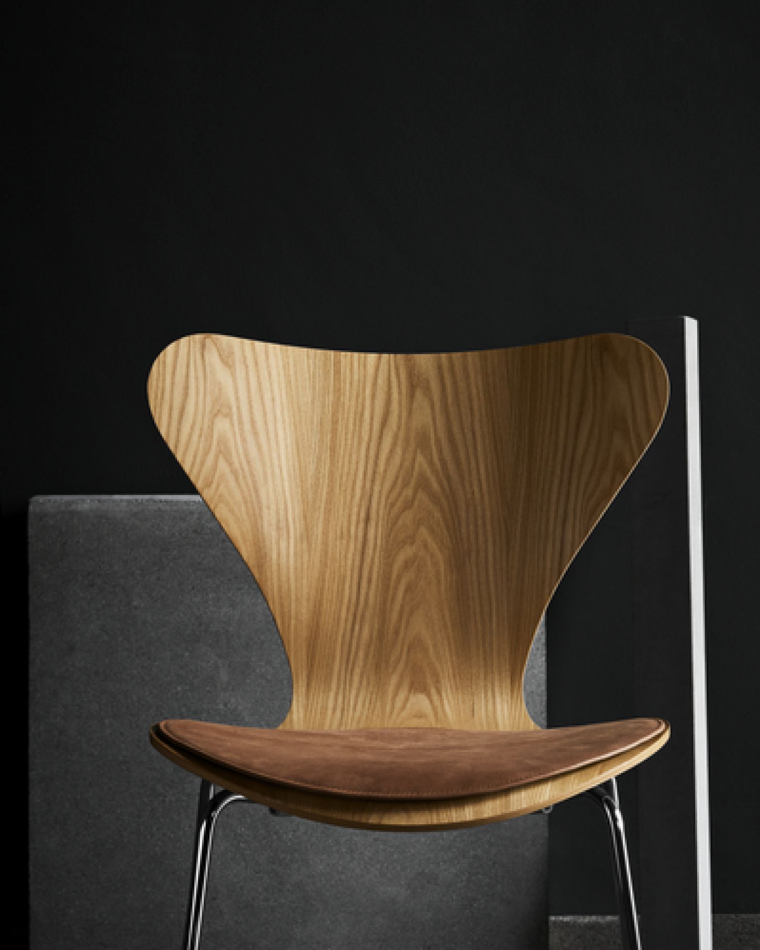 Seat Cushion Sitzkissen für 3107 / Siebener WALNUSS Fritz Hansen EINZELSTÜCK
