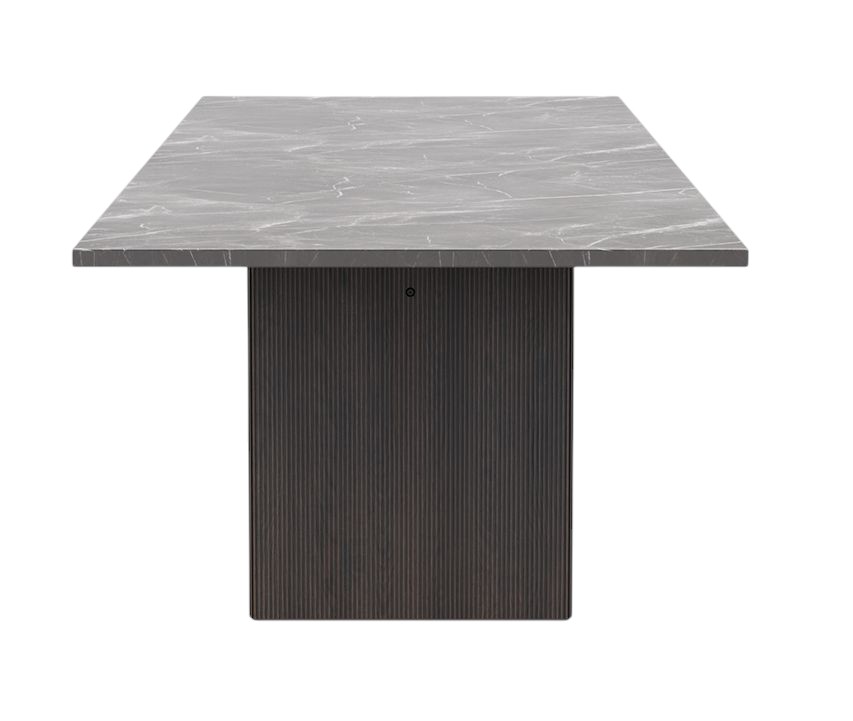 Cabin Square Table Esstisch Jura Grau Blau/Dunkle Eiche Vipp 
