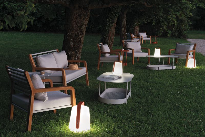 Balad 2 Tischleuchte H 38 cm Fermob Lehmgrau