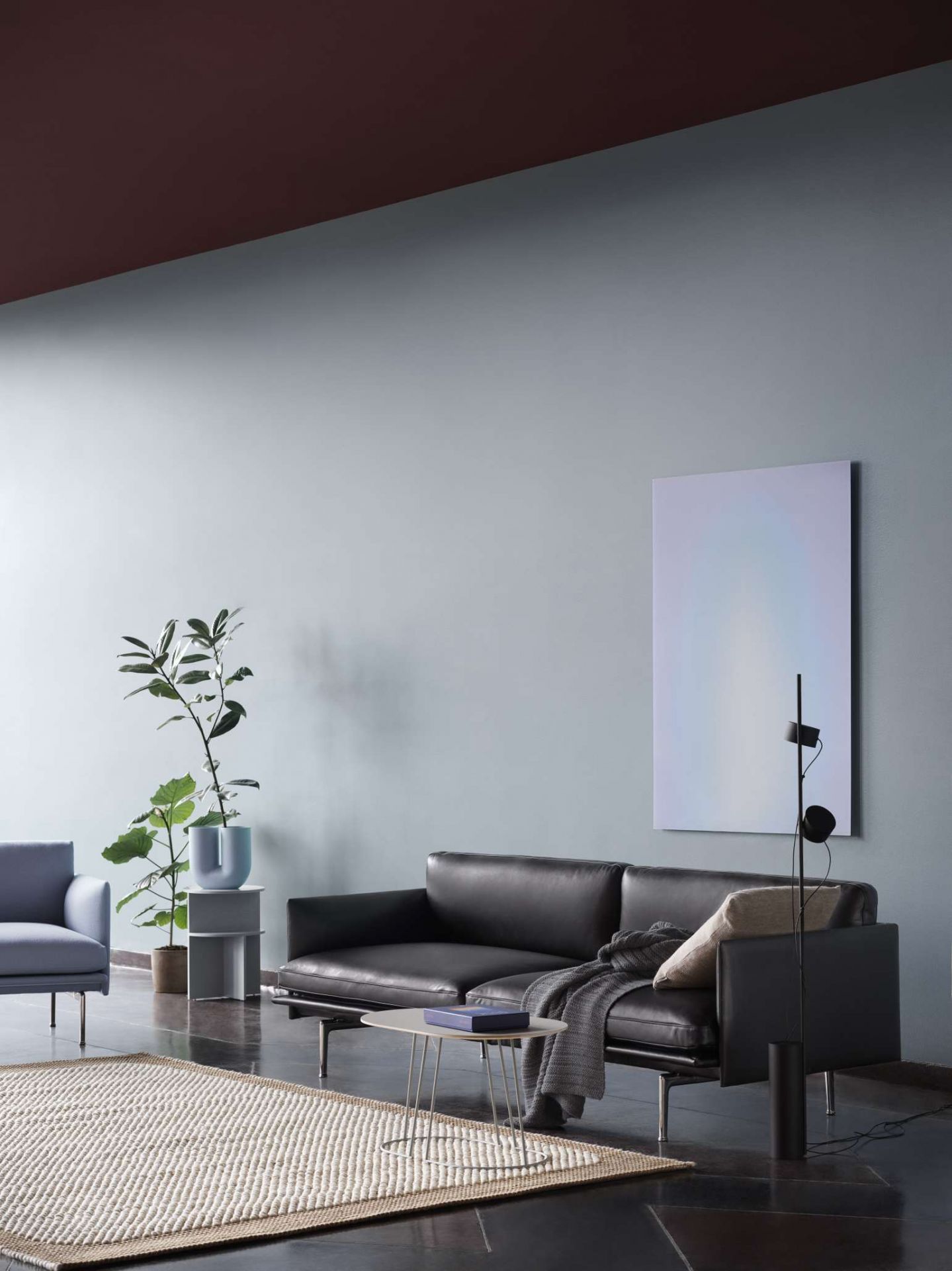 Ample Throw Decke Dunkelgrau Muuto