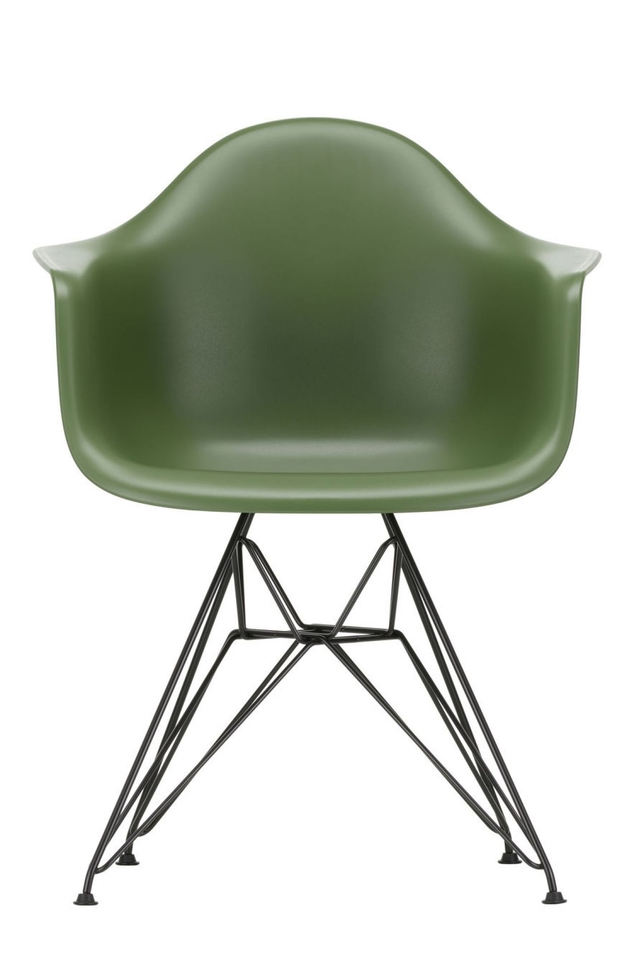 Vitra Eames Plastic Arm Chair DAR Stuhl Vitra Verchromt - Meerblau
